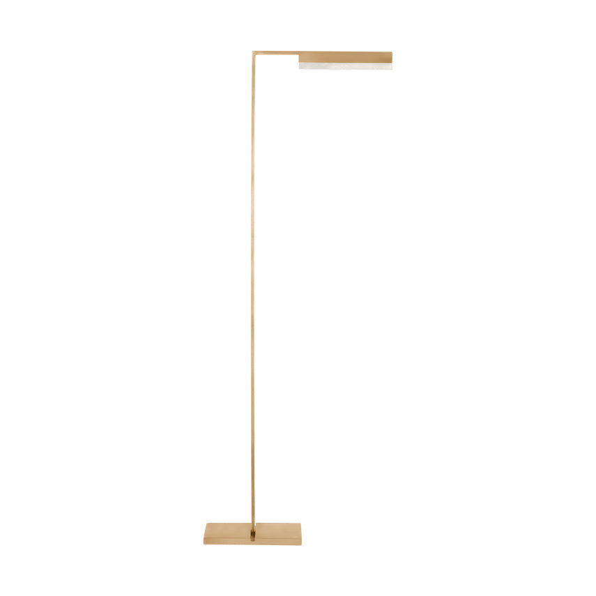Linea 42 Alabaster LED Floor Lamp Dimmable by Visual & Comfort & Co
