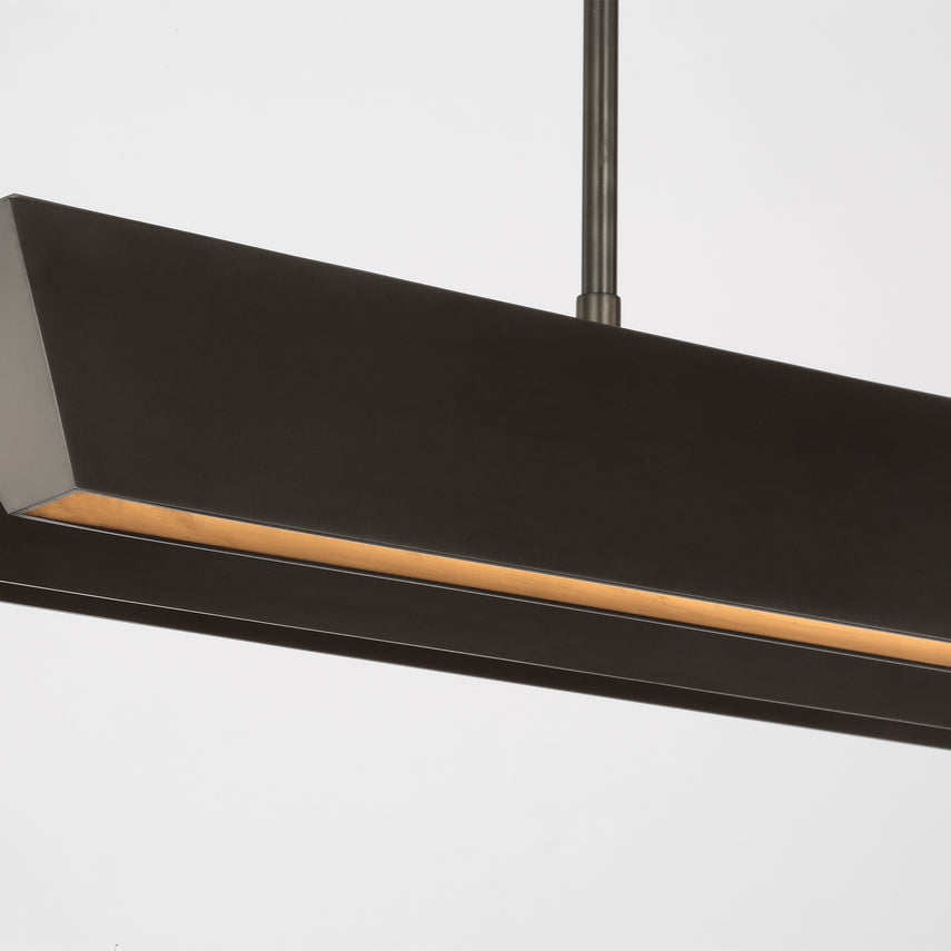 Pench 42 LED Linear Chandelier Dining Kitchen by Visual & Comfort & Co
