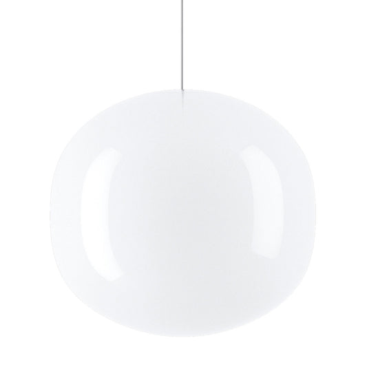Lodes Volum Cluster pendant light in glossy white blown glass
