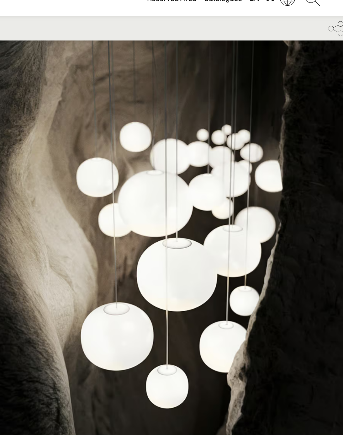 Lodes Volum Cluster ceiling pendant in contemporary home