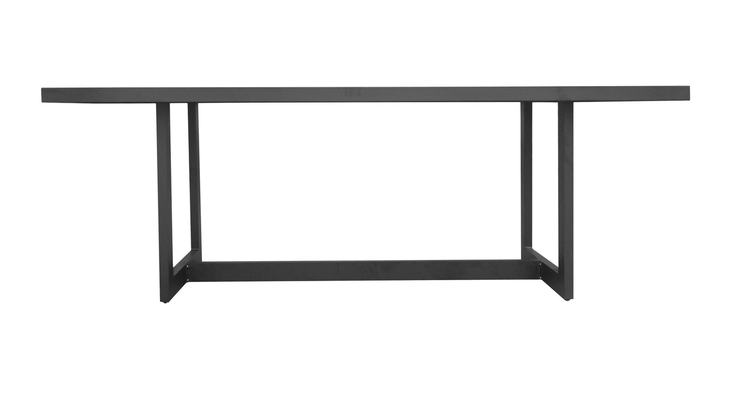 Renava Wake Modern Dark Charcoal Outdoor Dining Table