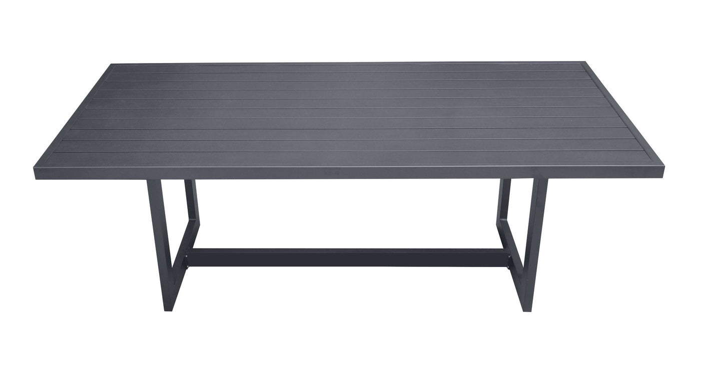 Renava Wake Modern Dark Charcoal Outdoor Dining Table