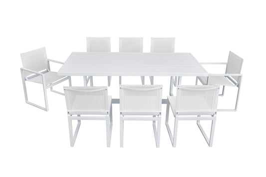 Renava Wake Modern White Outdoor Dining Table