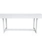 Renava Wake Modern White Outdoor Dining Table