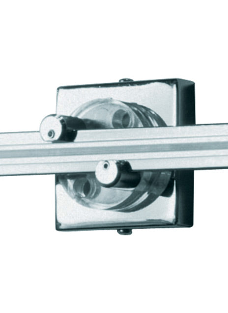 Wall Monorail 2 Square Single Feed Power Canopy by Visual & Comfort & Co