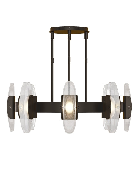 Visual Comfort Wythe 8 Light Chandelier Large Plated Dark Bronze