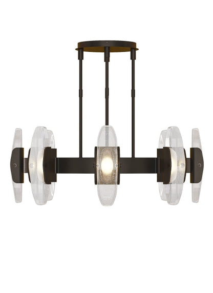 Visual Comfort Wythe 8 Light Chandelier Large Plated Dark Bronze