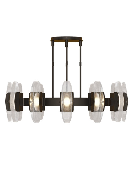 Visual Comfort Wythe 12 Light Modern Brass Bronze Chandelier 