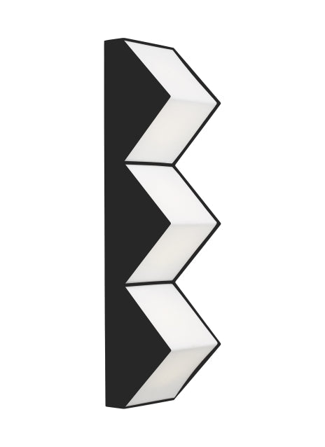 Visual Comfort Zig Zag 18 Inch Led Wall Sconce Tech Lighting Nightshade Black