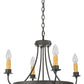 25" Franciscan 4-Light Chandelier by 2nd Ave Lighting