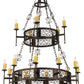 48" Toscano 15-Light Two Tier Chandelier by 2nd Ave Lighting