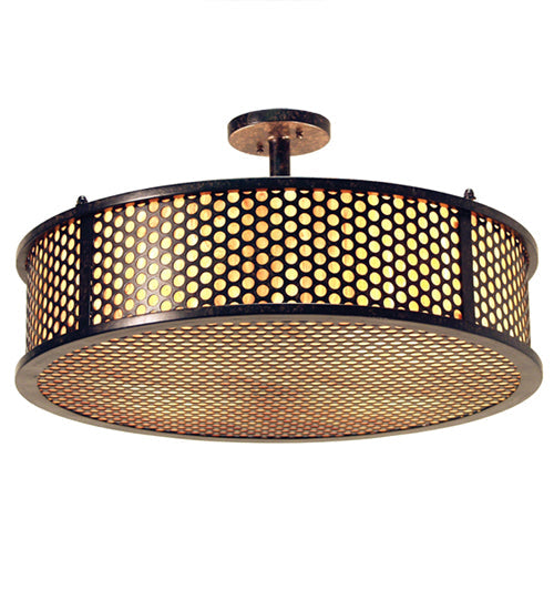 24" Luciano Semi Flushmount by 2nd Ave Lighting