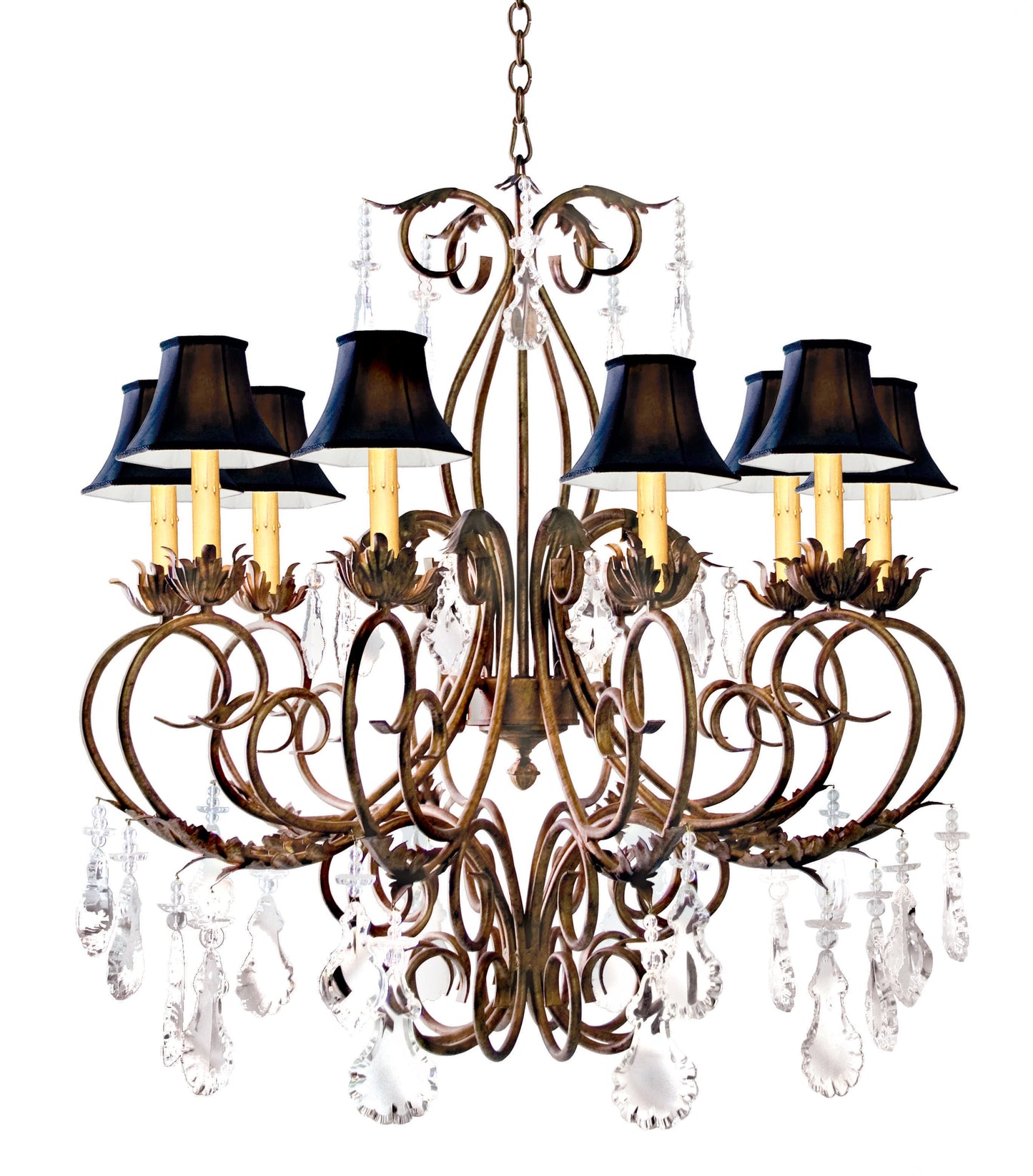 42" Felicia 10-Light Chandelier by 2nd Ave Lighting