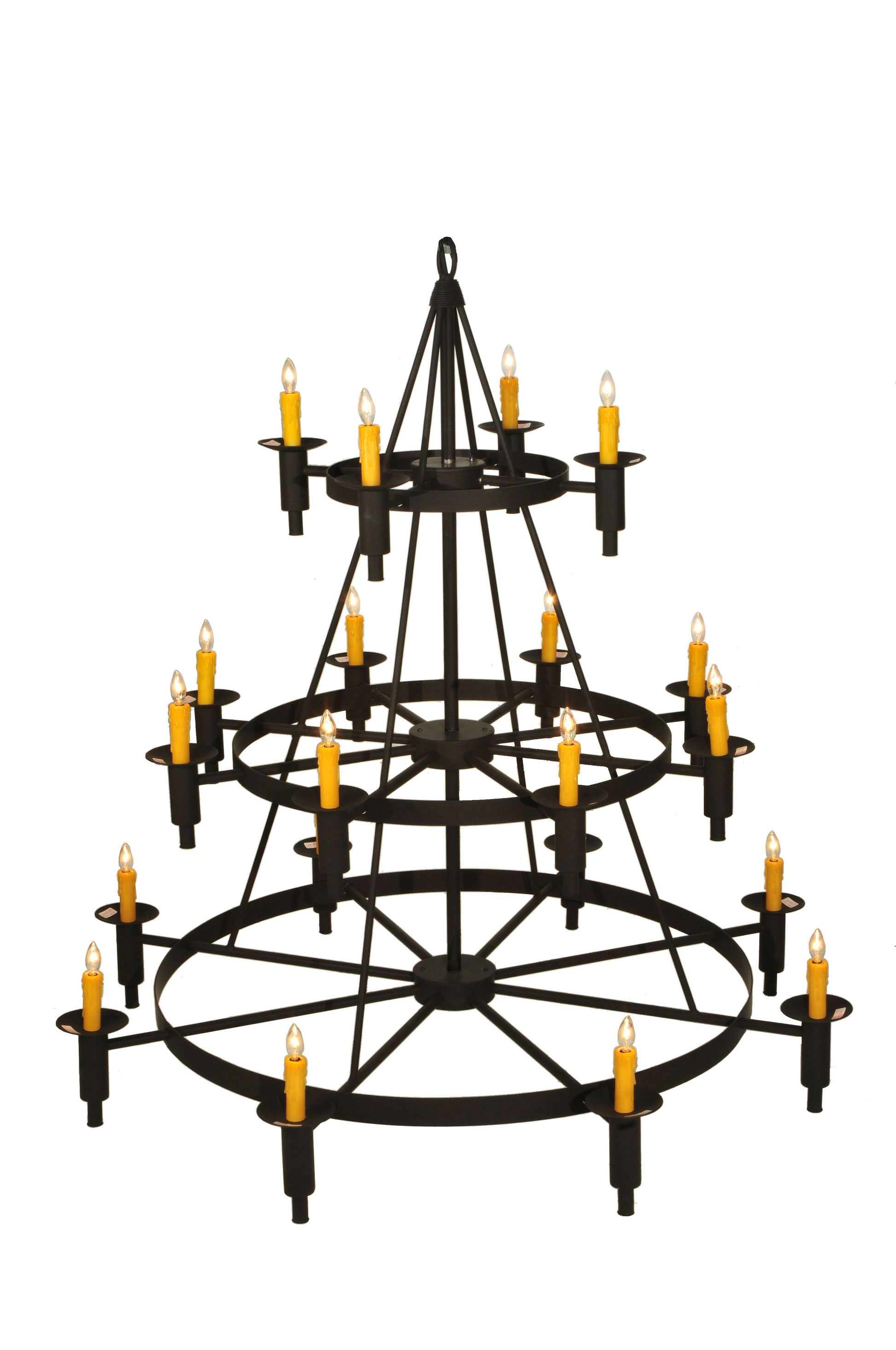 60" Carella 20-Light Three Tier Chandelier by 2nd Ave Lighting