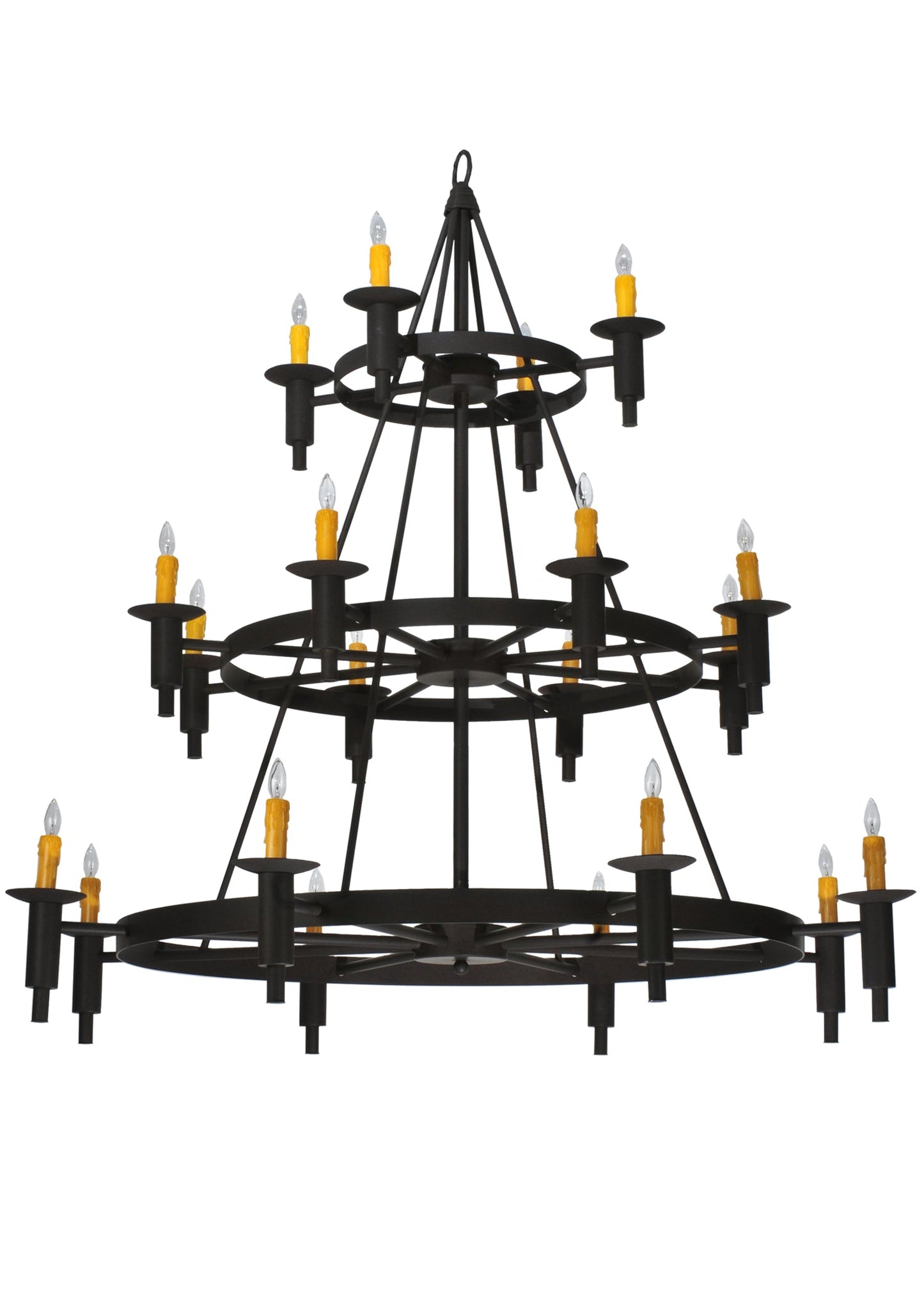 60" Carella 20-Light Three Tier Chandelier by 2nd Ave Lighting