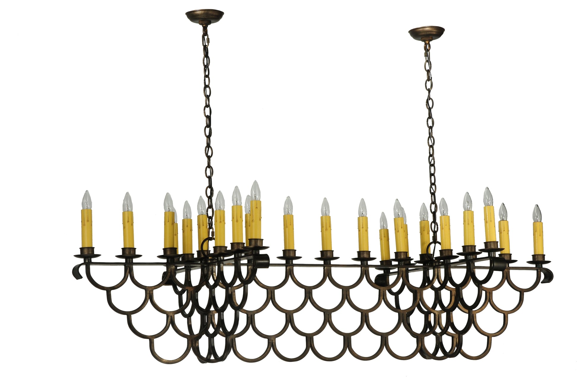 71" Picadilly 23-Light Oblong Chandelier by 2nd Ave Lighting