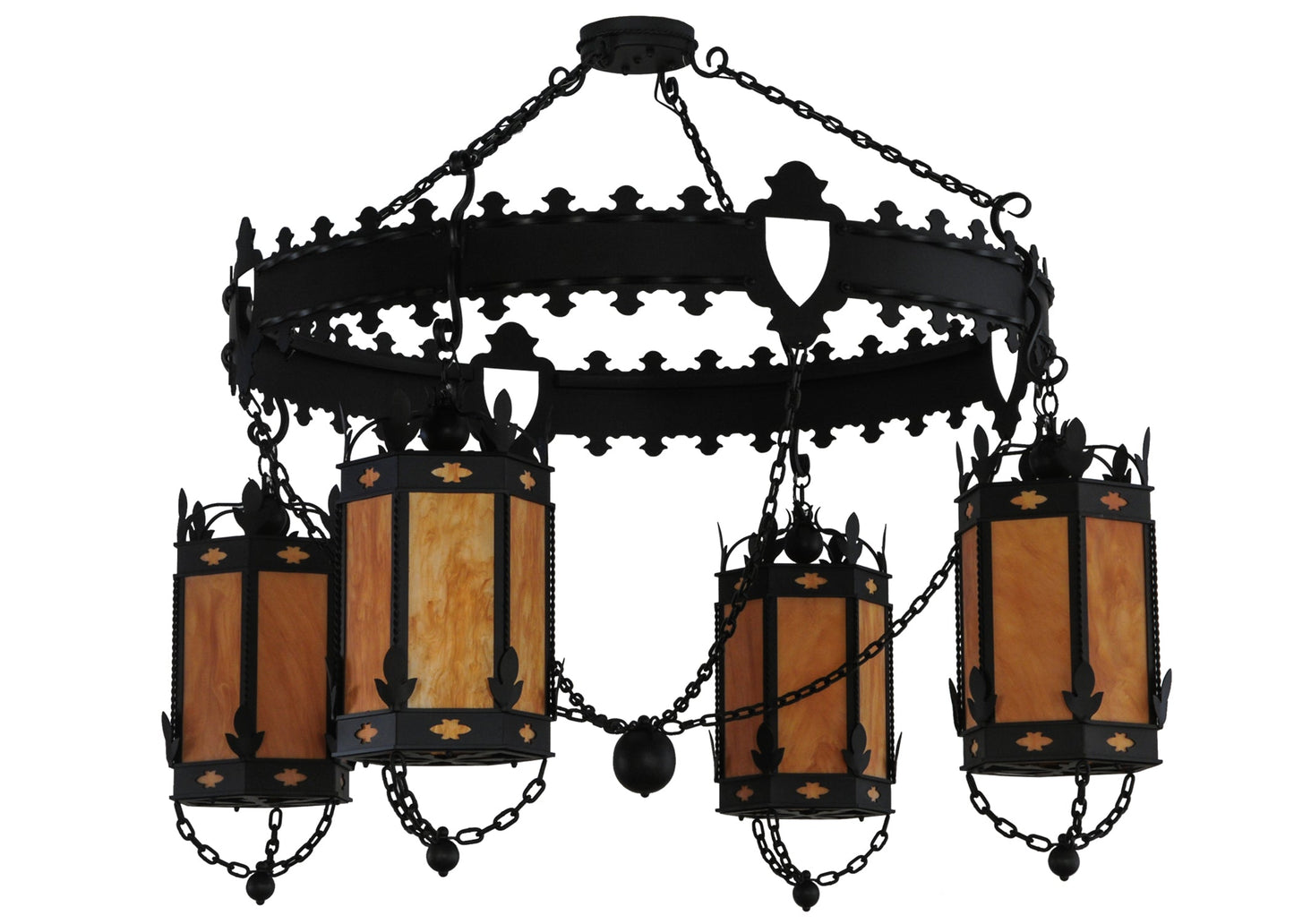 73" Valhalla 4-Light Chandelier by 2nd Ave Lighting