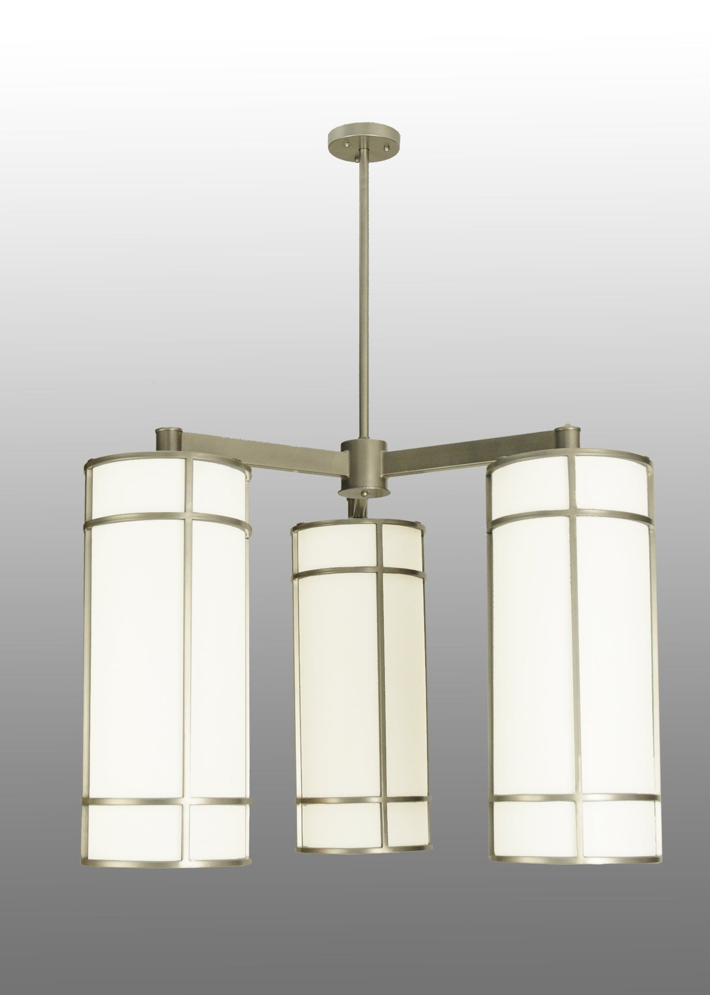 49" Cilindro Jackson Hall 3-Light Chandelier by 2nd Ave Lighting