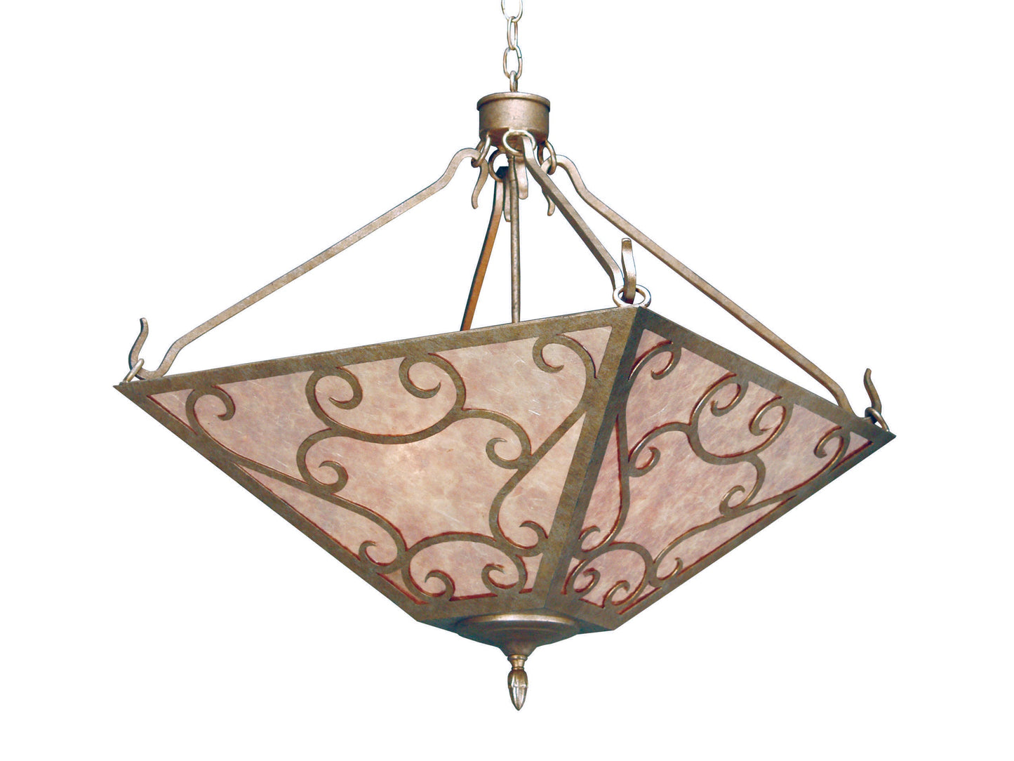 24" Square Bandolei Inverted Pendant by 2nd Ave Lighting