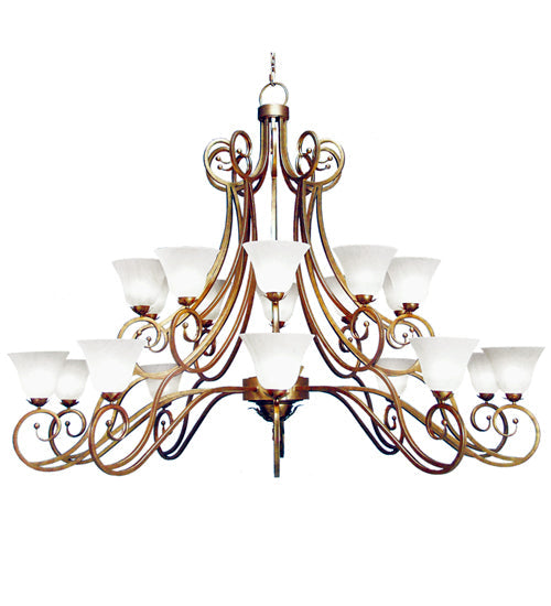 96" Angelo 20-Light Two Tier Chandelier by 2nd Ave Lighting