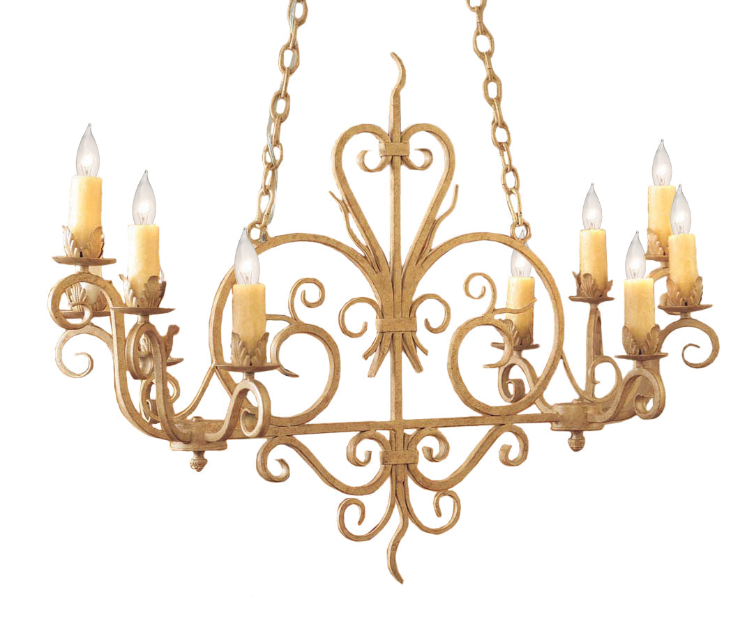 42" Long Kimberly 10-Light Chandelier by 2nd Ave Lighting