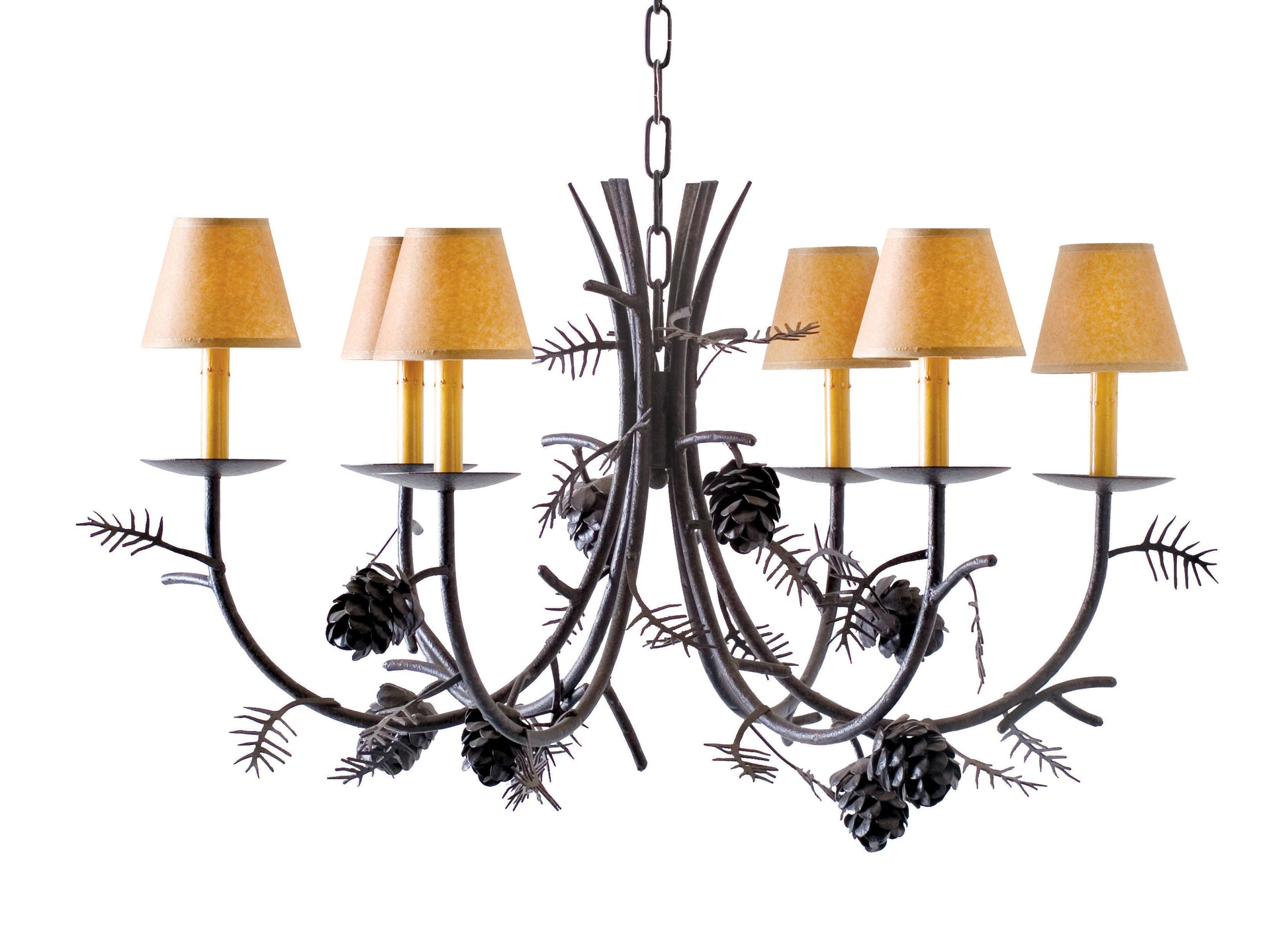 42" Pinecone 6-Light Chandelier by 2nd Ave Lighting