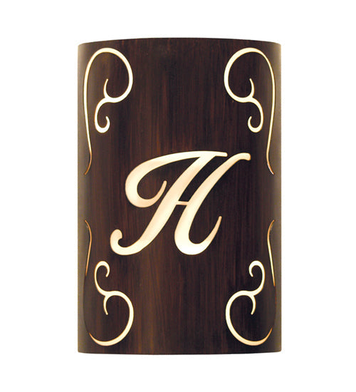 10" Personalized Monogram Wall Sconce by 2nd Ave Lighting