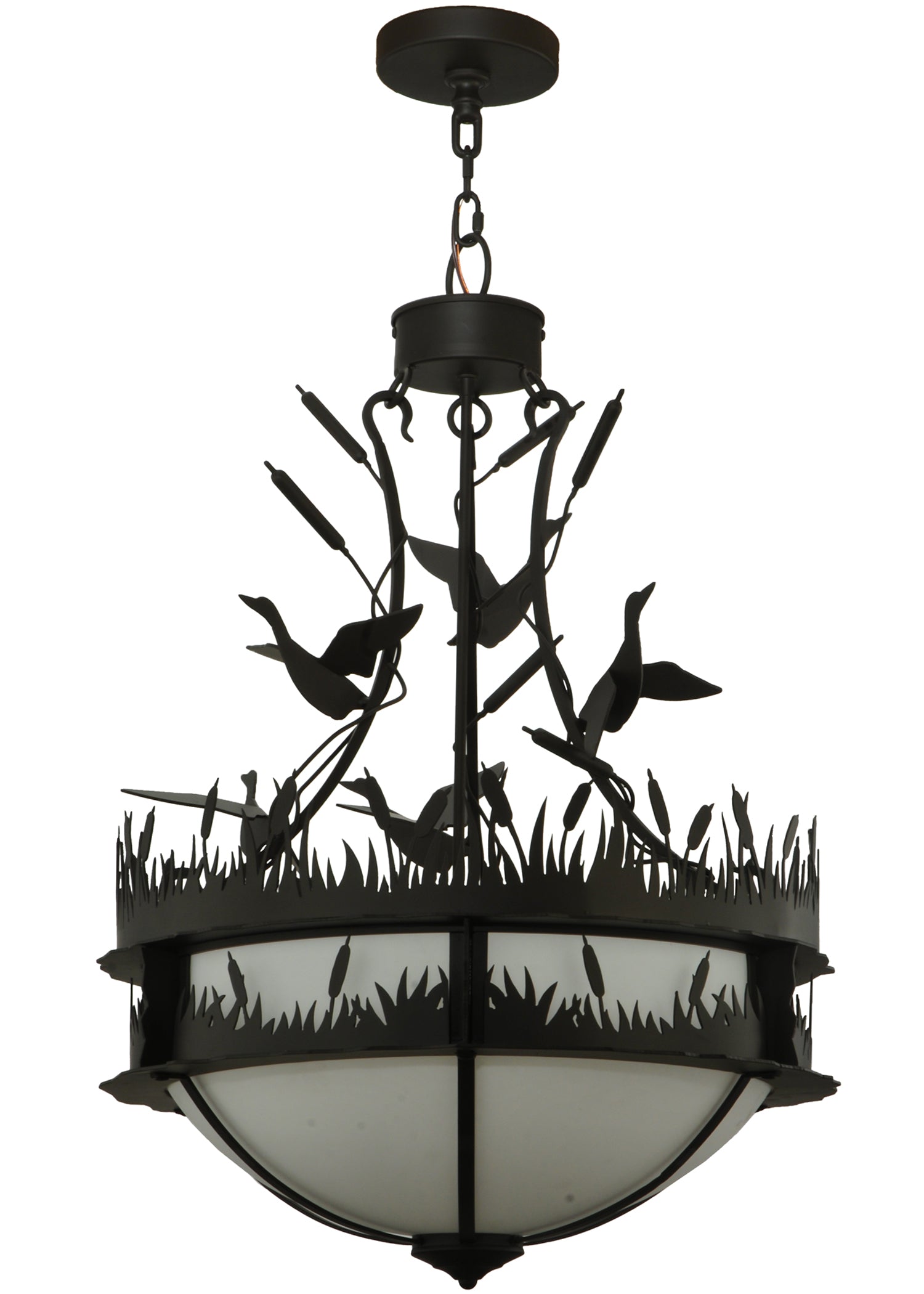 24" Ducks in Flight Inverted Pendant by 2nd Ave Lighting