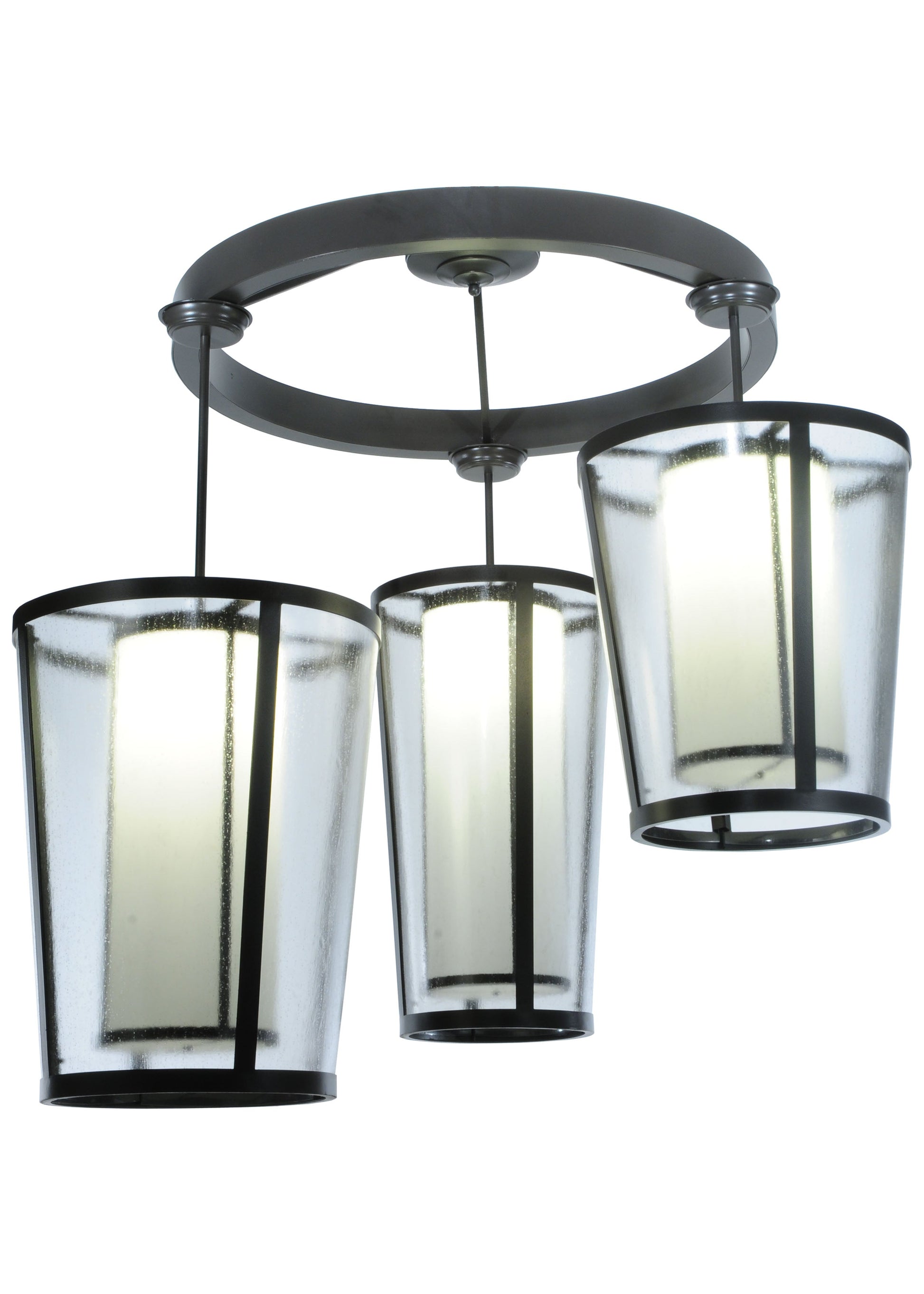 74" Cilindro Tapered 3-Light Cascading Pendant by 2nd Ave Lighting