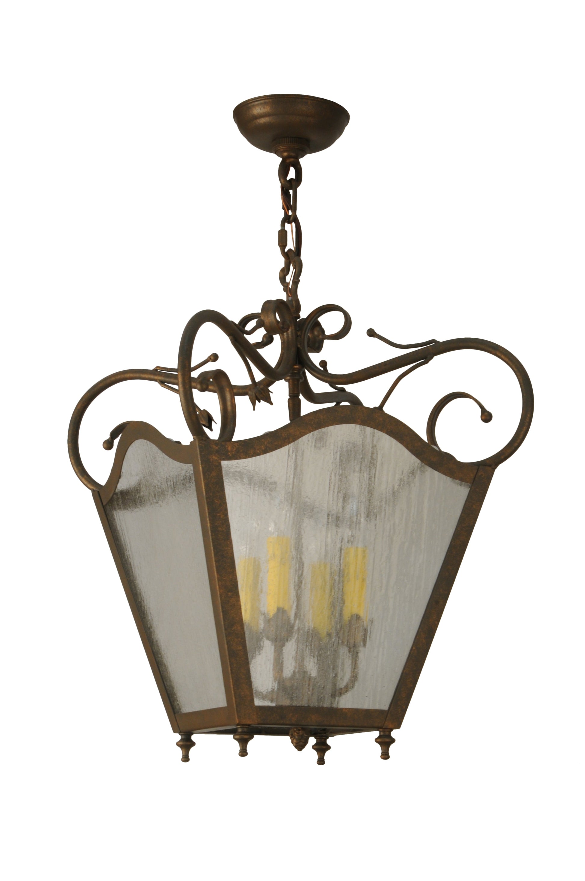 16" Square Terena 4-Light Pendant by 2nd Ave Lighting