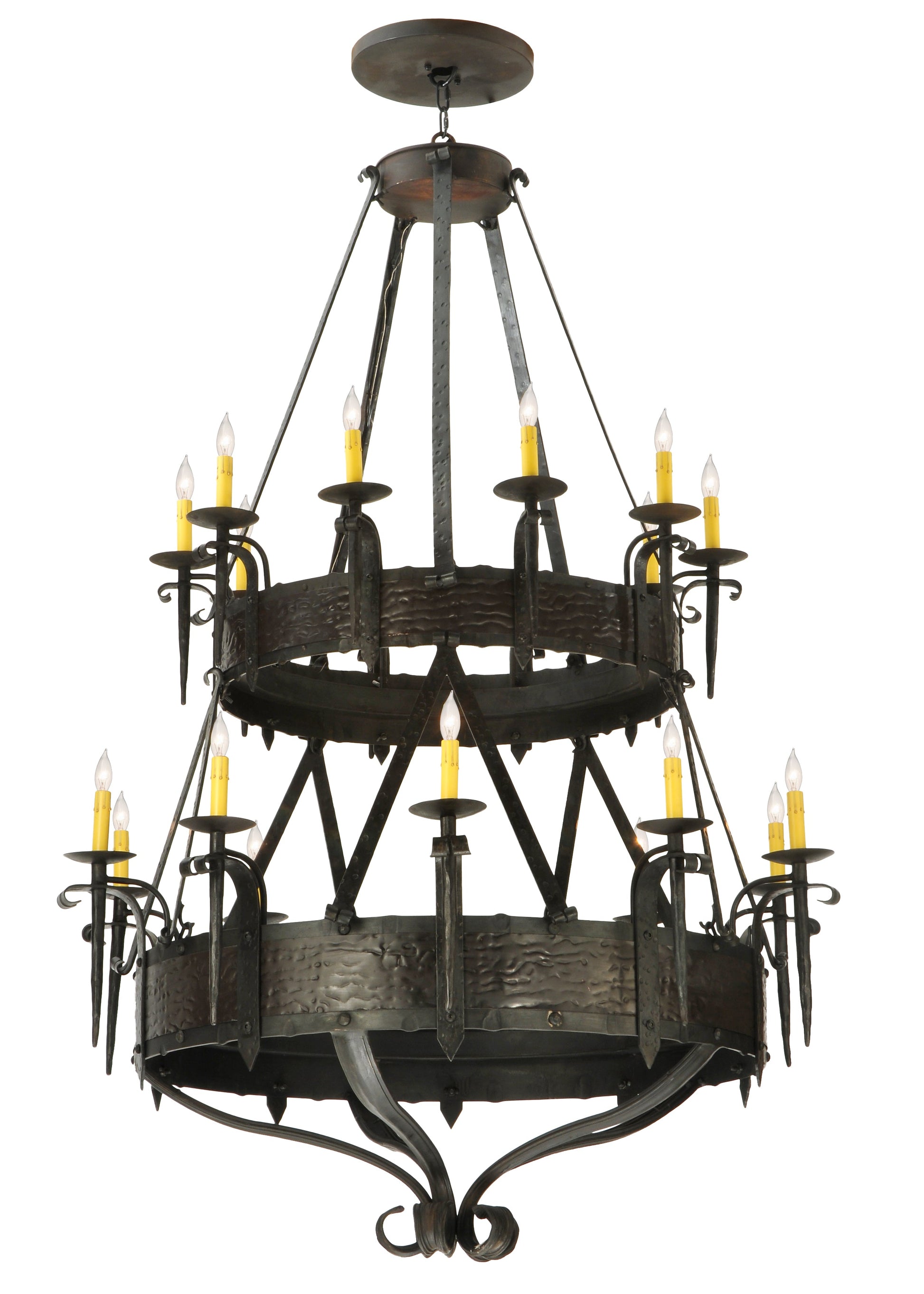 45" Costello 20-Light Two Tier Chandelier by 2nd Ave Lighting