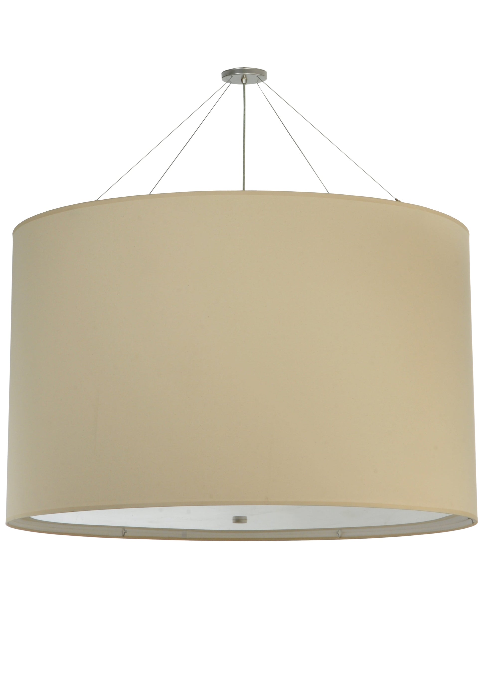 48" Cilindro Natural Textrene Pendant by 2nd Ave Lighting