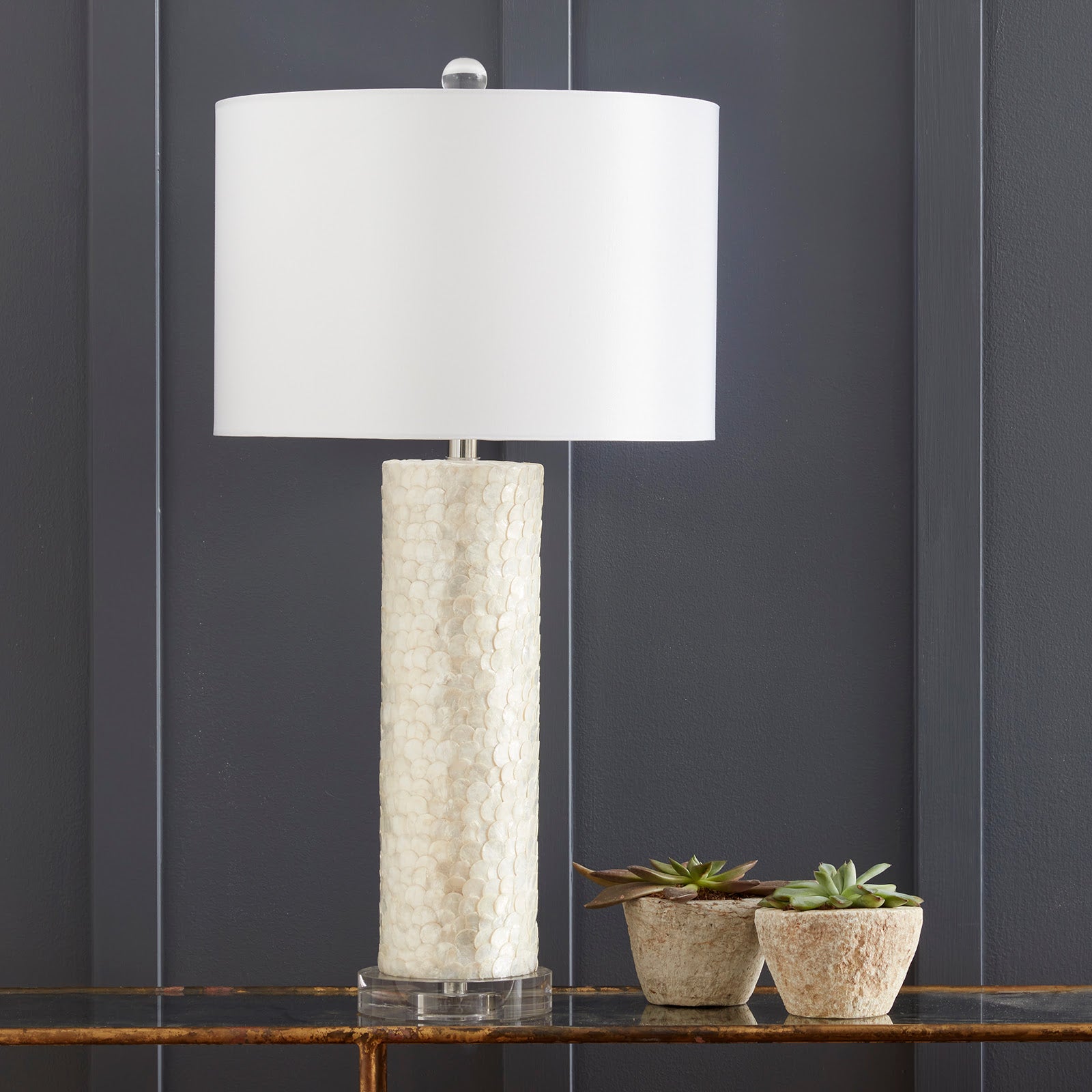 Regina Andrew Scalloped Capiz Table Lamp