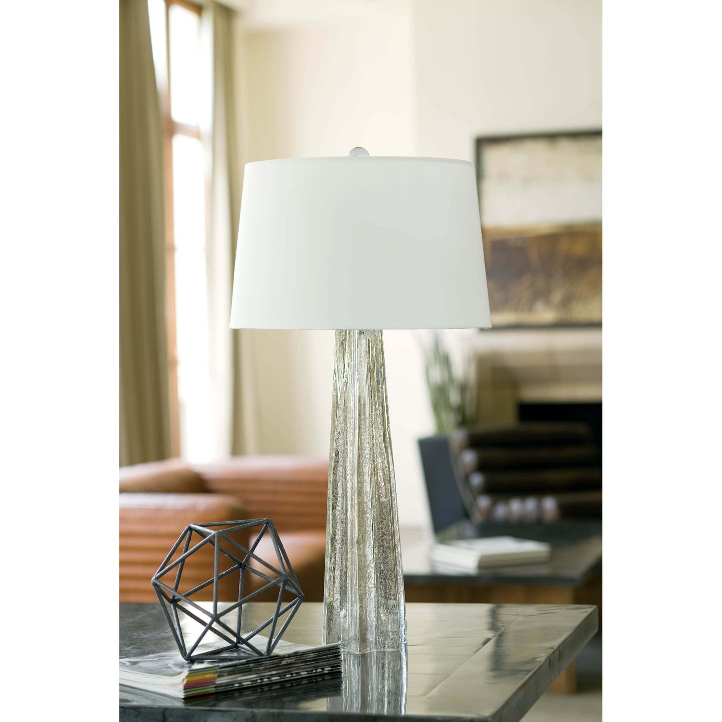 Regina Andrew Glass Star Table Lamp in Antique Mercury