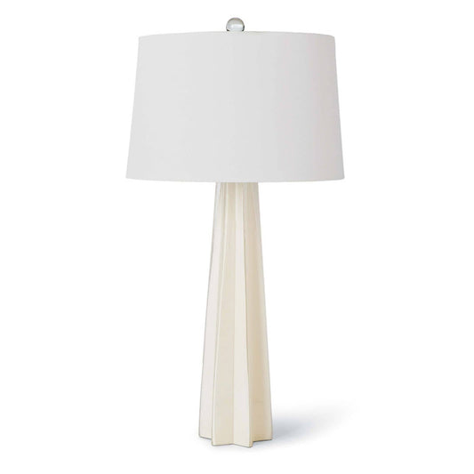 Regina Andrew Glass Star Table Lamp in White