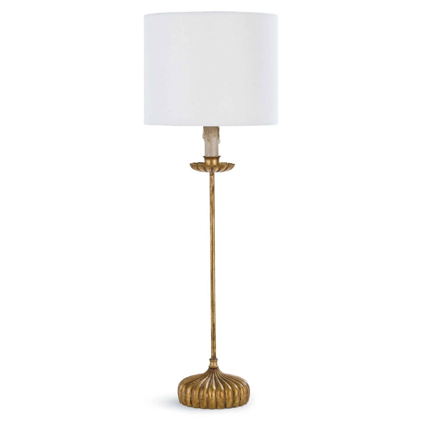 Regina Andrew Clove Stem Buffet Table Lamp With Natural Linen Shade