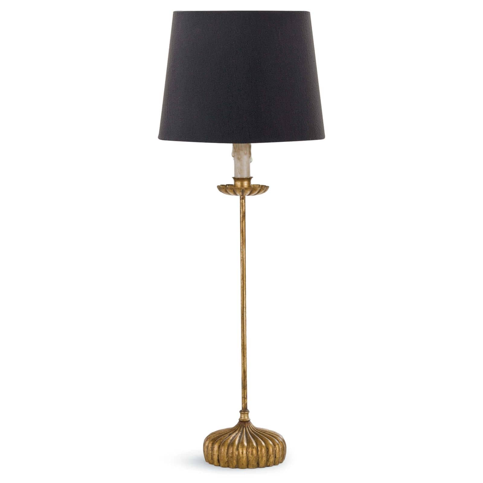 Regina Andrew Clove Stem Buffet Table Lamp With Black Shade