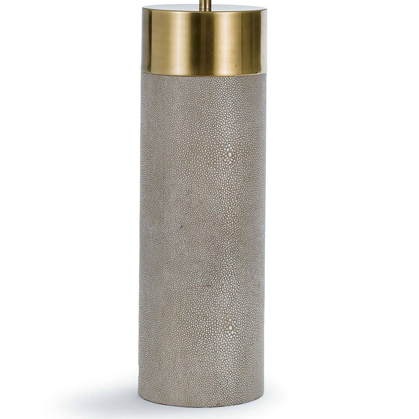 Regina Andrew Harlow Ivory Grey Shagreen Cylinder Table Lamp