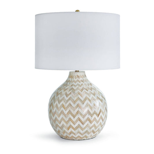 Regina Andrew Chevron Bone Table Lamp in Natural