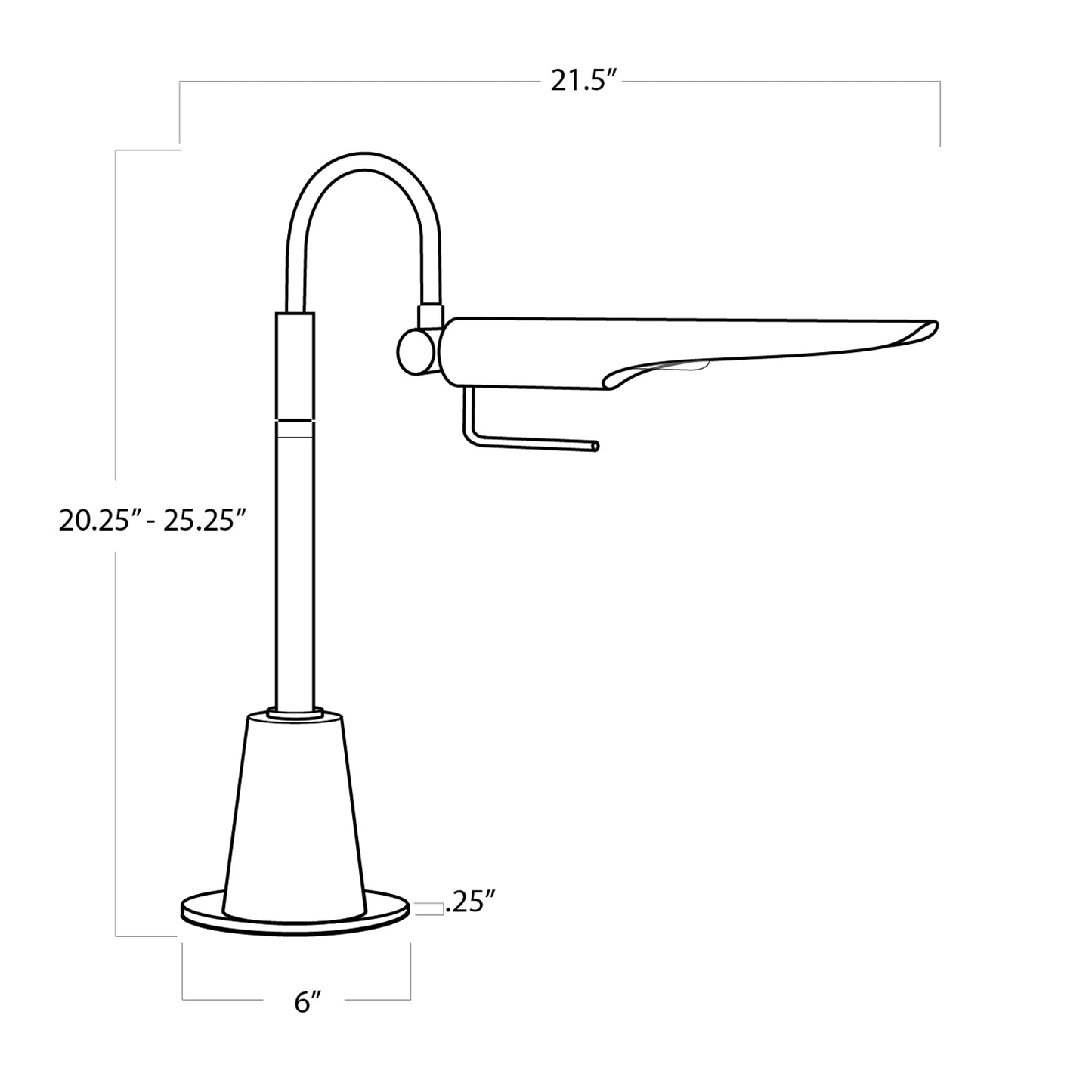 Regina Andrew Raven Task Lamp in Natural Brass