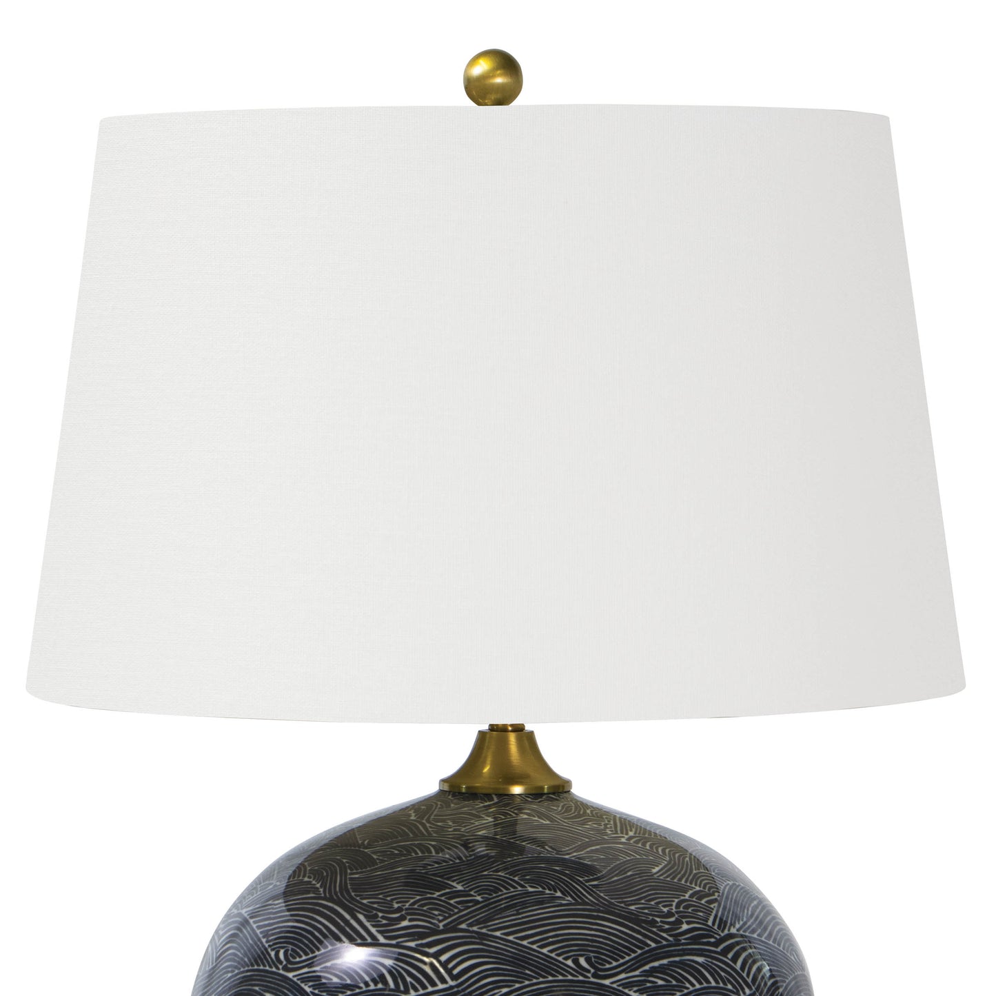 Regina Andrew Harbor Ceramic Table Lamp in Black