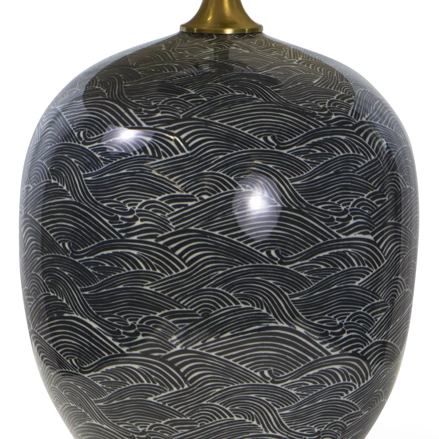 Regina Andrew Harbor Ceramic Table Lamp in Black