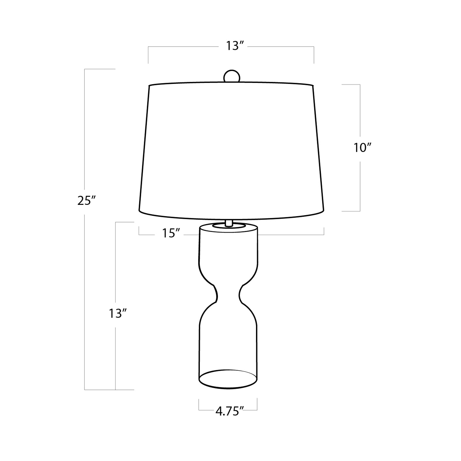 Regina Andrew Joan Crystal Table Lamp Large