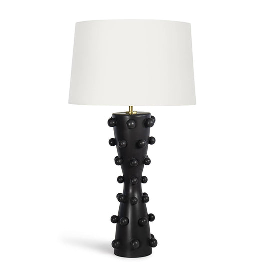 Regina Andrew Pom Pom Ceramic Table Lamp in Black