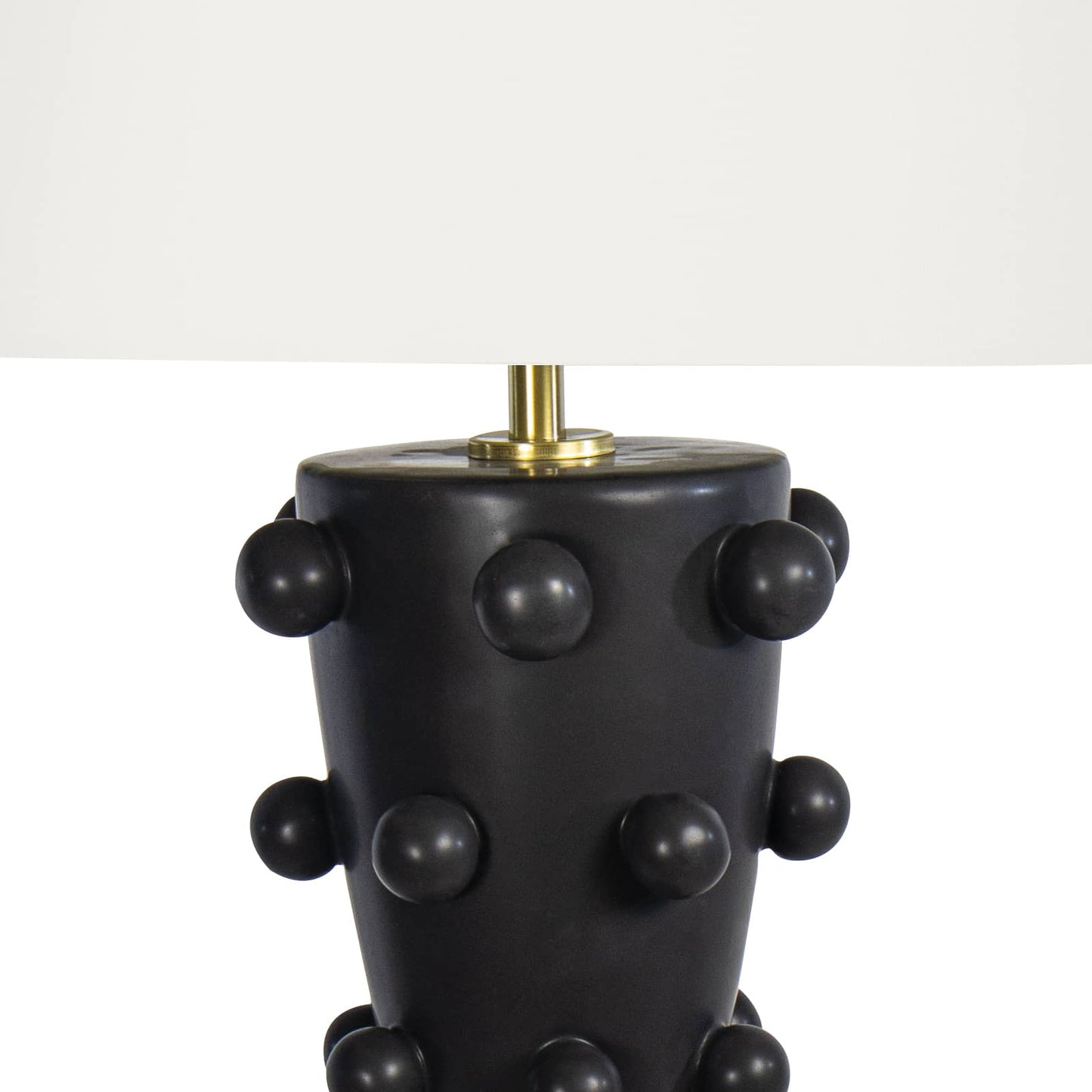 Regina Andrew Pom Pom Ceramic Table Lamp in Black