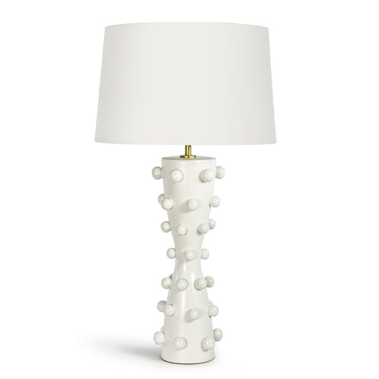 Regina Andrew Pom Pom Ceramic Table Lamp in White