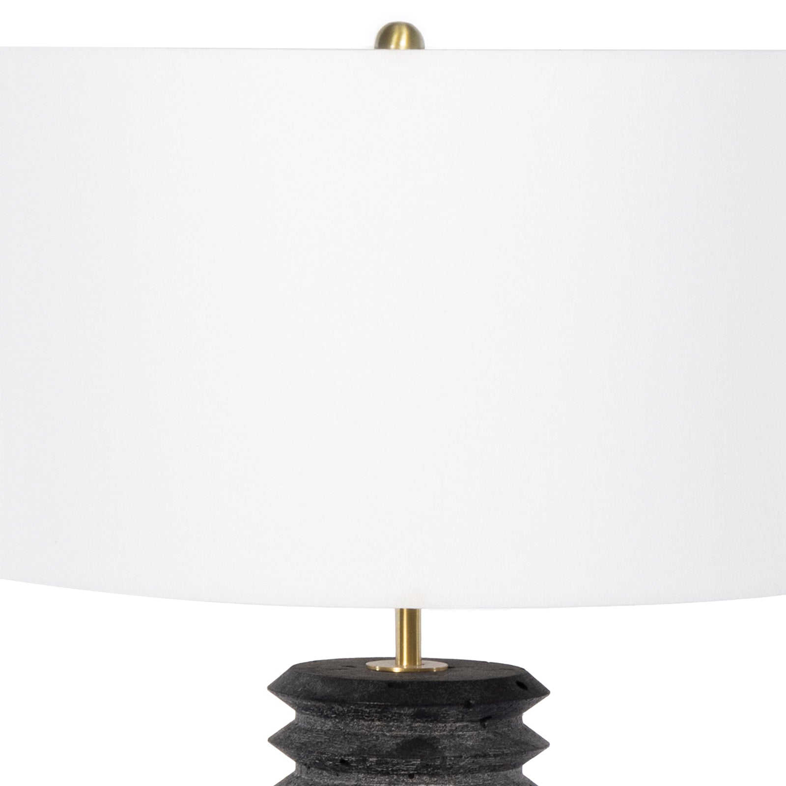 Regina Andrew Noir Column Travertine Lamp