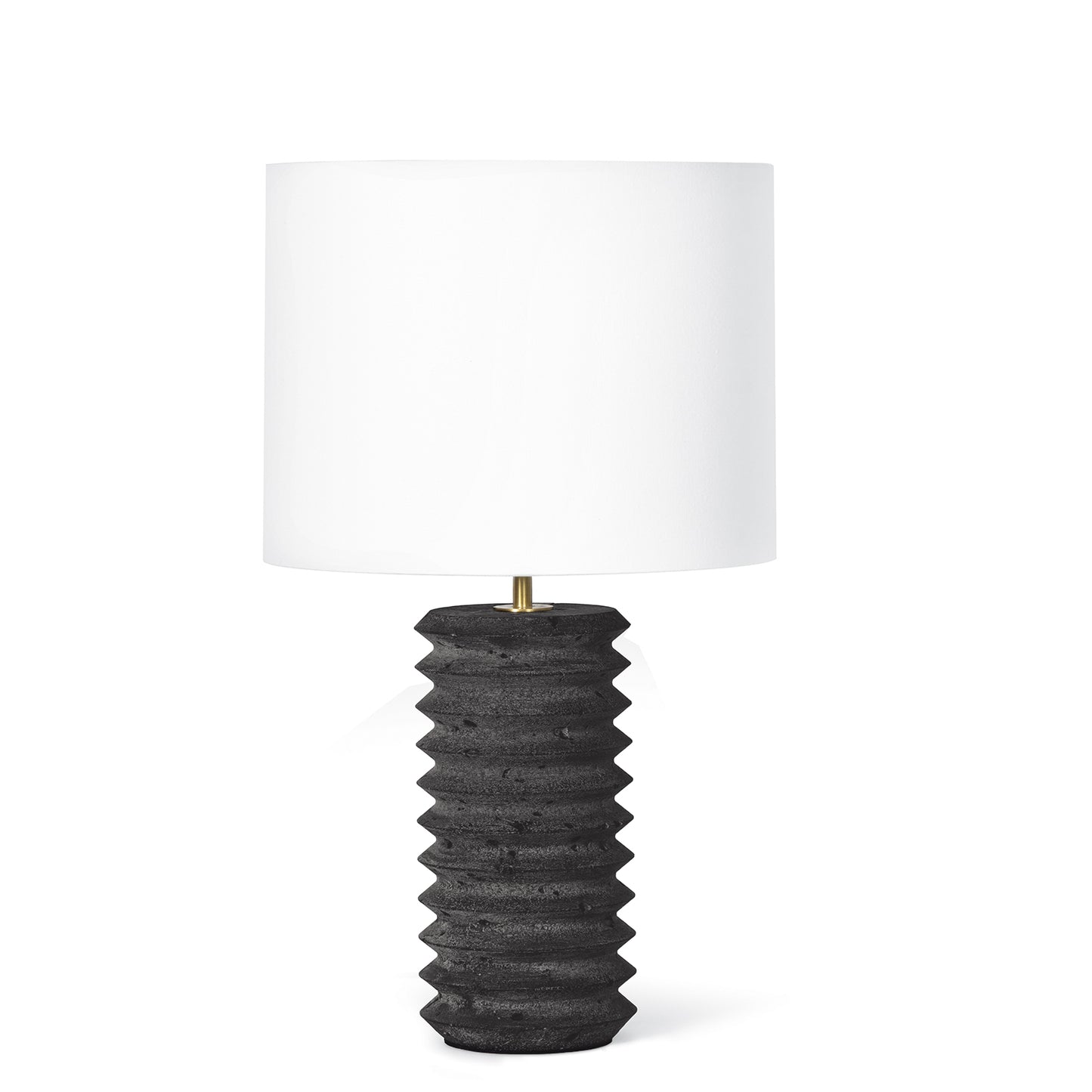 Regina Andrew Noir Column Travertine Lamp