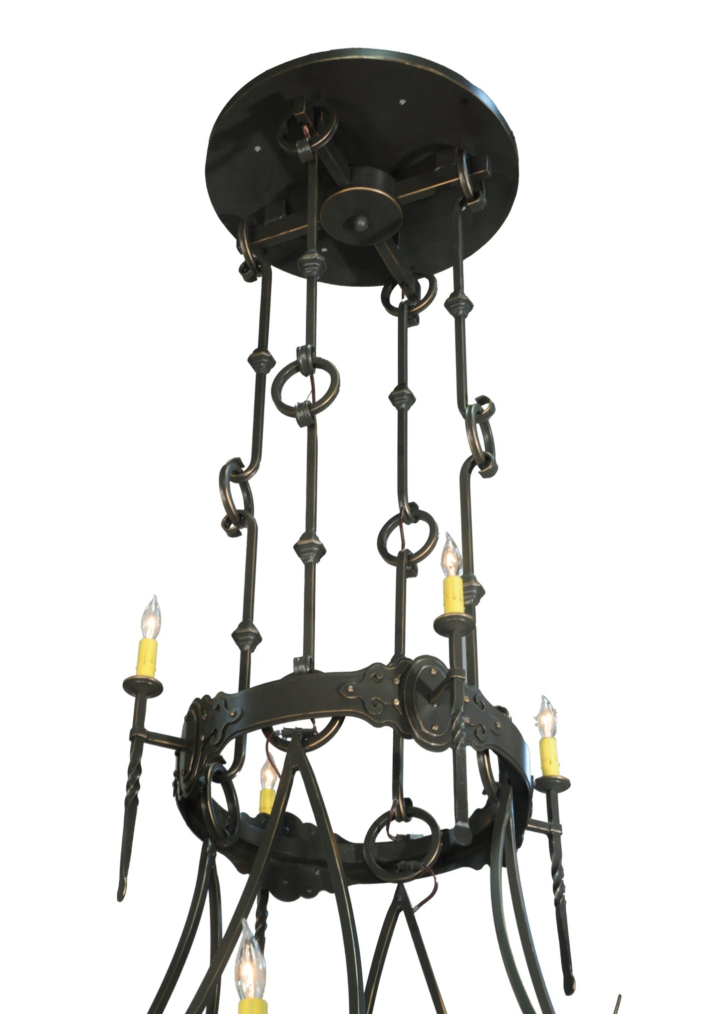 66.5" Stag 12-Light Two Tier Chandelier by 2nd Ave Lighting