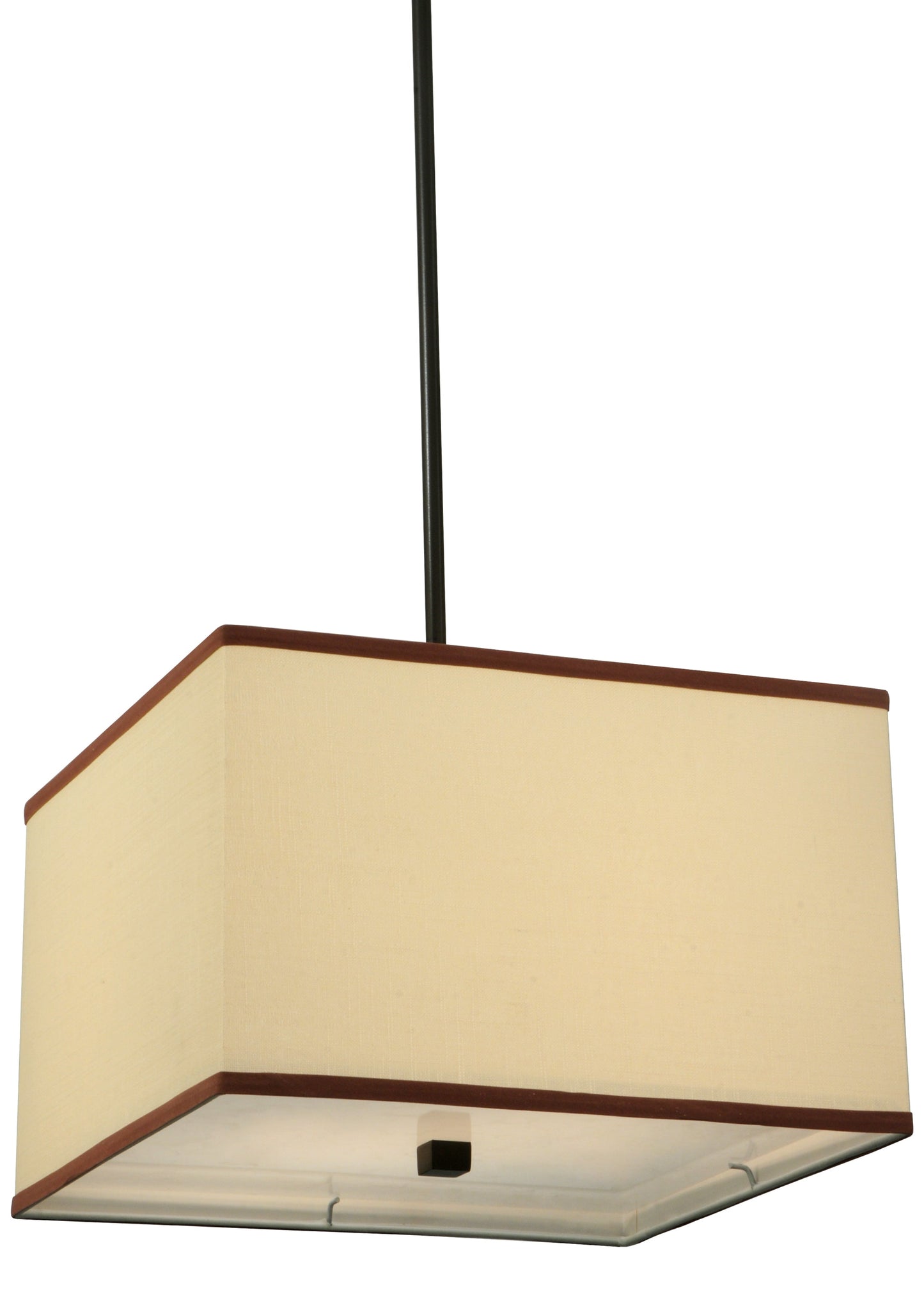 16" Square Charisma Fabric Pendant by 2nd Ave Lighting